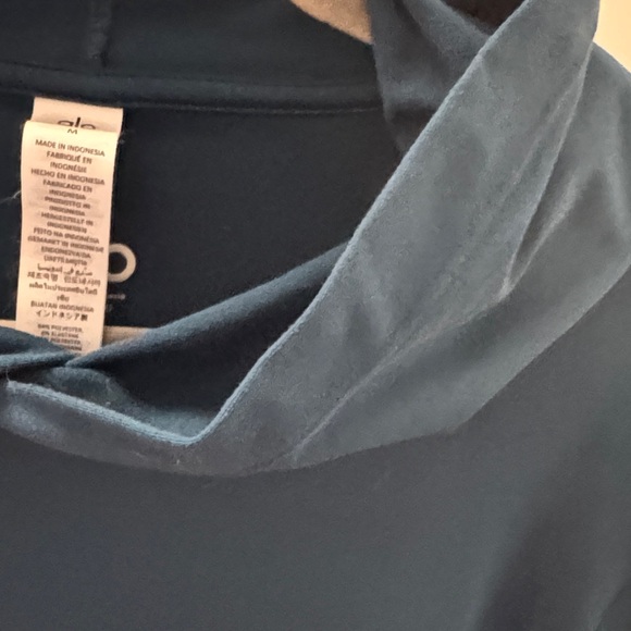 Men’s Conquer ALO Yoga Teal Hoodie NWOT - Picture 5 of 9